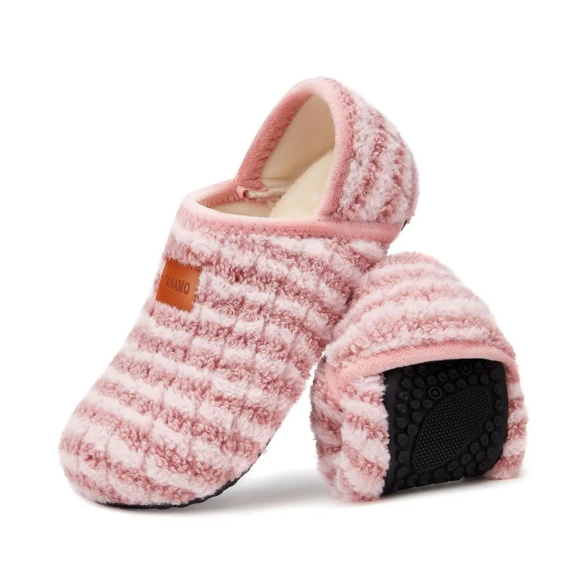 House Slippers for Women Men Indoor Barefoot Slippers Socks Furry Slip on House Shoes Cozy Comfy Slippers for Home Bedroom Travel Yoga - Love Salve